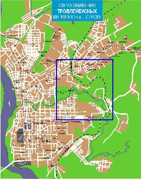 Transport carte de Tomsk