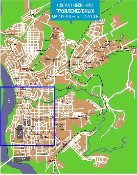 Transport carte de Tomsk