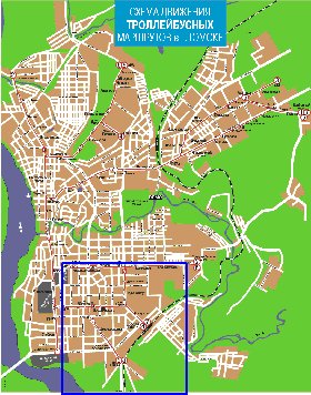 Transport carte de Tomsk