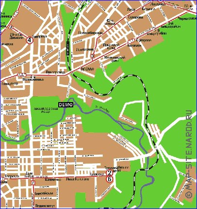 Transport carte de Tomsk