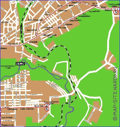 Transport carte de Tomsk