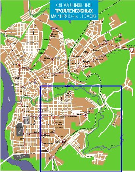 Transport carte de Tomsk