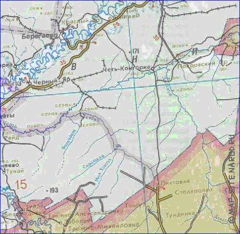 Карта зырянское томская область