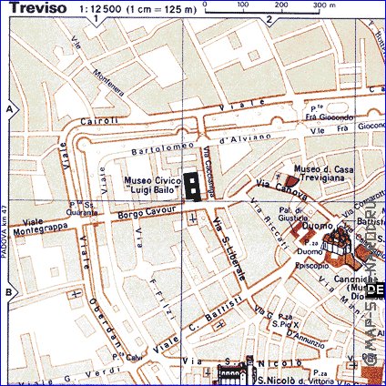 mapa de Treviso