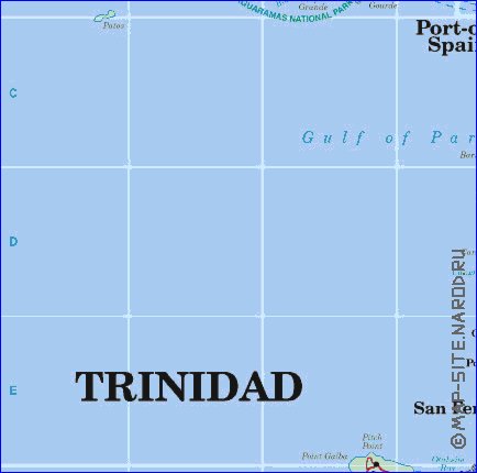 mapa de Trinidad
