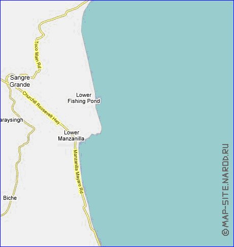 carte de Trinite-et-Tobago