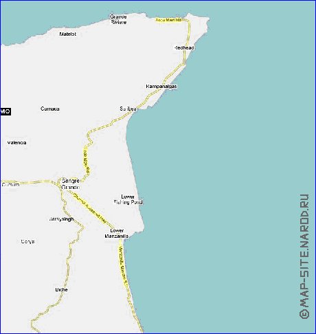 carte de Trinite-et-Tobago