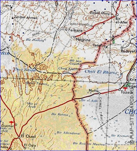 mapa de Tunisia em ingles