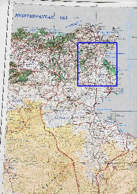 mapa de Tunisia em ingles