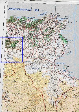 mapa de Tunisia em ingles