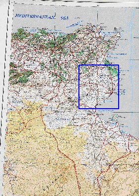 mapa de Tunisia em ingles