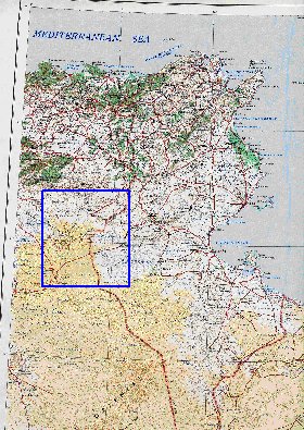 mapa de Tunisia em ingles