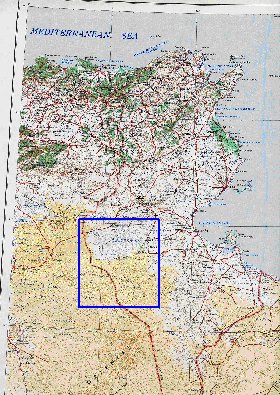 mapa de Tunisia em ingles