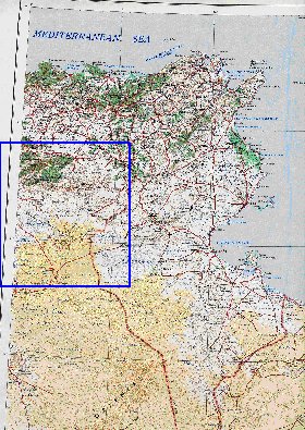 mapa de Tunisia em ingles