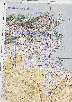 mapa de Tunisia em ingles