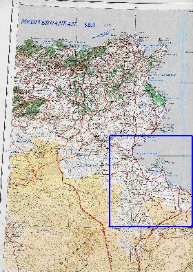 mapa de Tunisia em ingles