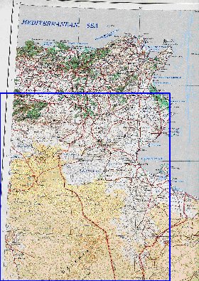 mapa de Tunisia em ingles