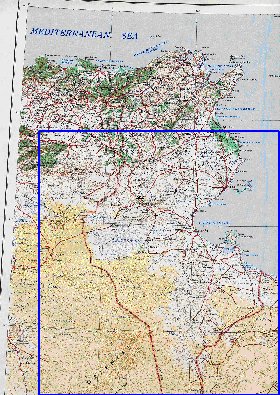 mapa de Tunisia em ingles