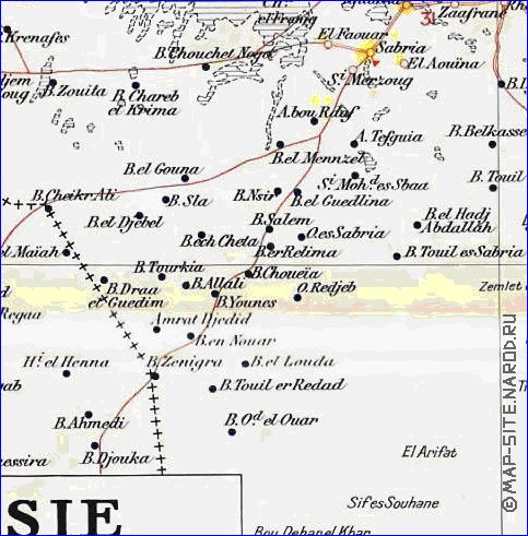 carte de Tunisie