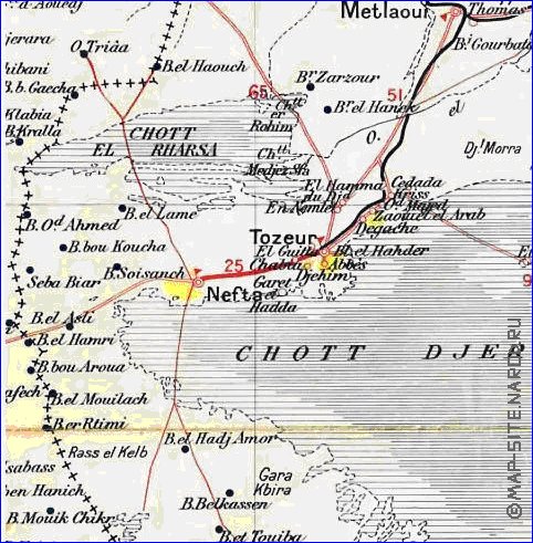 carte de Tunisie