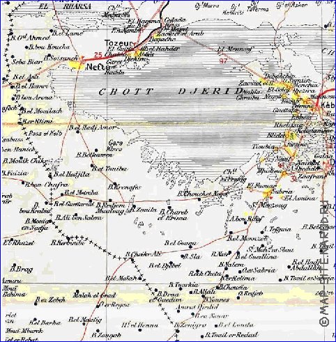 carte de Tunisie