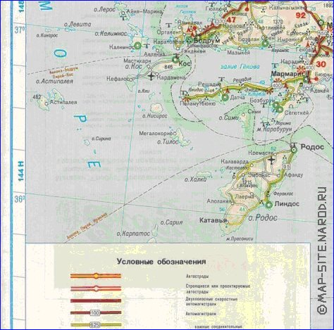 mapa de de estradas Turquia