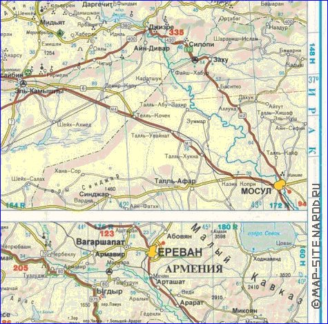 carte de des routes Turquie