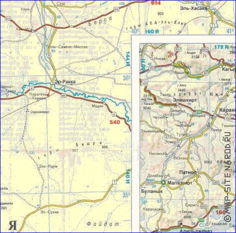 carte de des routes Turquie