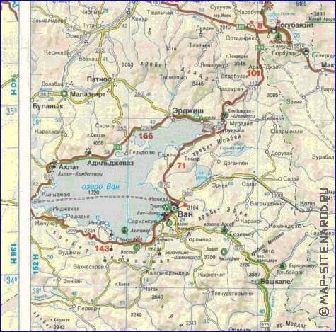 carte de des routes Turquie