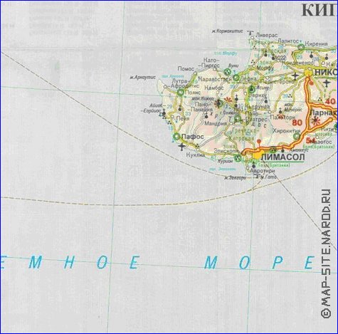 carte de des routes Turquie