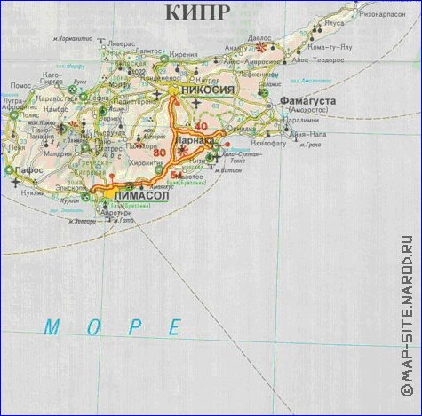 carte de des routes Turquie