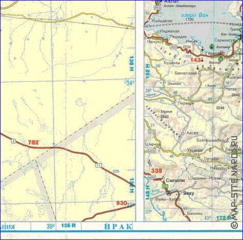 mapa de de estradas Turquia