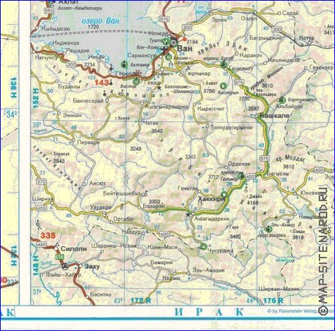 mapa de de estradas Turquia