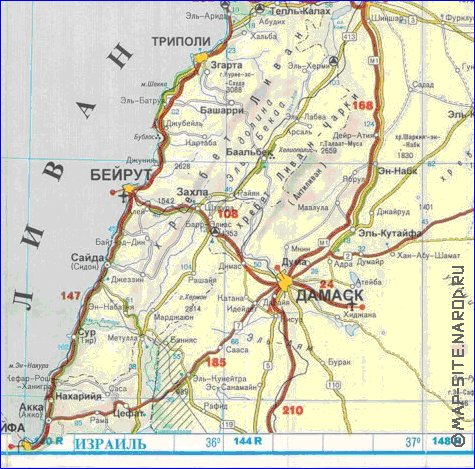 carte de des routes Turquie