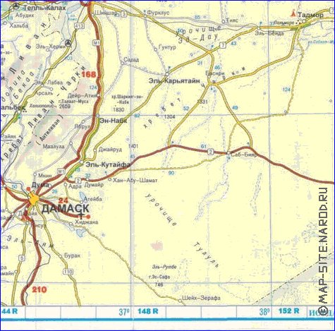 carte de des routes Turquie