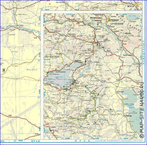 mapa de de estradas Turquia