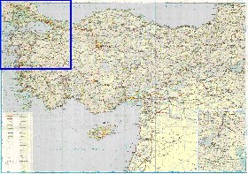 carte de des routes Turquie