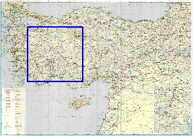 mapa de de estradas Turquia