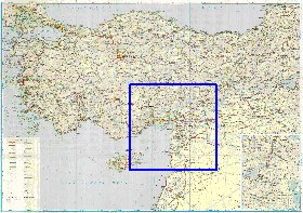 mapa de de estradas Turquia