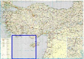 carte de des routes Turquie