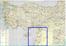 carte de des routes Turquie