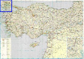 carte de des routes Turquie