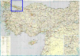 carte de des routes Turquie