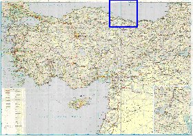 carte de des routes Turquie