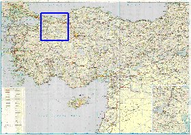 carte de des routes Turquie