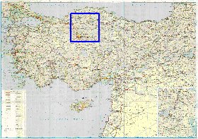 carte de des routes Turquie