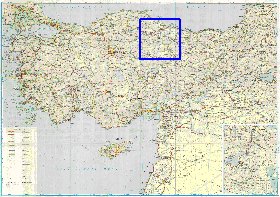 carte de des routes Turquie