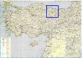 carte de des routes Turquie