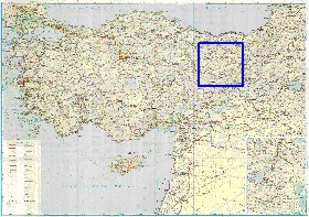 carte de des routes Turquie