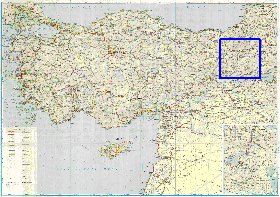 carte de des routes Turquie